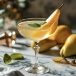 vegan pear cocktail